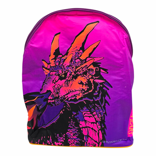 Mochila Backpack vintage Dragon Heart 38x30 cms aprox morada