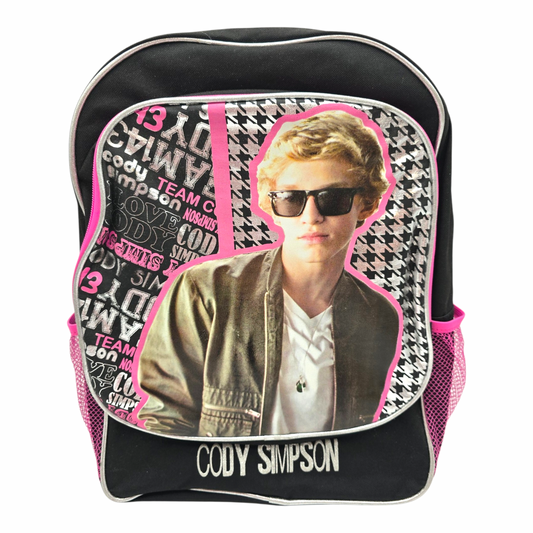 Mochila Backpack vintage Cody Simpson 40x34 cms aprox