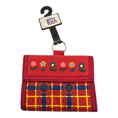 Cartera Monedero Vintage Winnie Pooh Tigger Mariposas Rojas Disney