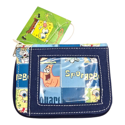Cartera Monedero Vintage Bob Esponja Personaje Azul