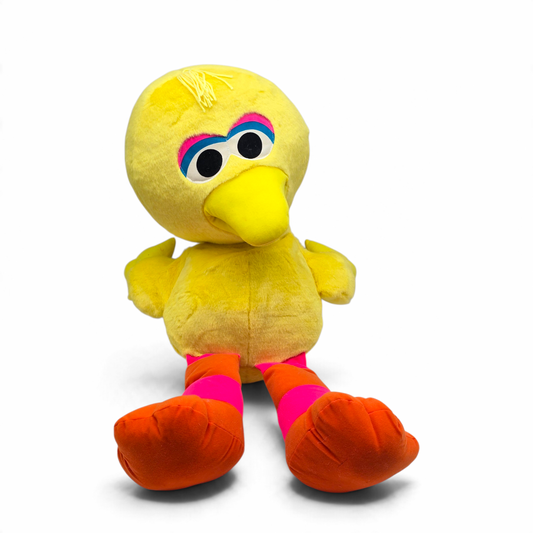 Peluche Jumbo Vintage Big Bird (Abelardo) Plaza Sésamo Sesame Street  aprox 70 cms
