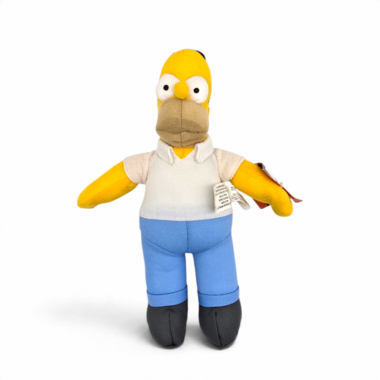 Peluche Homero Simpson Nanco año 2005 Vintage Nuevo con Etiqueta aprox 26 cms