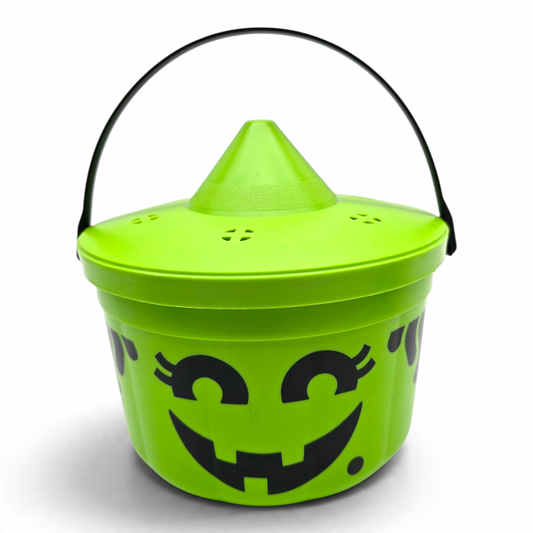 Cubeta McDonald's Happy Meal Vintage 💕 Pre-Loved Segunda Mano Boo Bucket / Pail Bruja Verde con Tapa #11