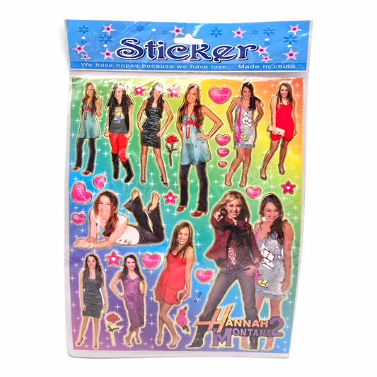 Stickers Hannah Montana Vintage Nuevos Tamaño Carta
