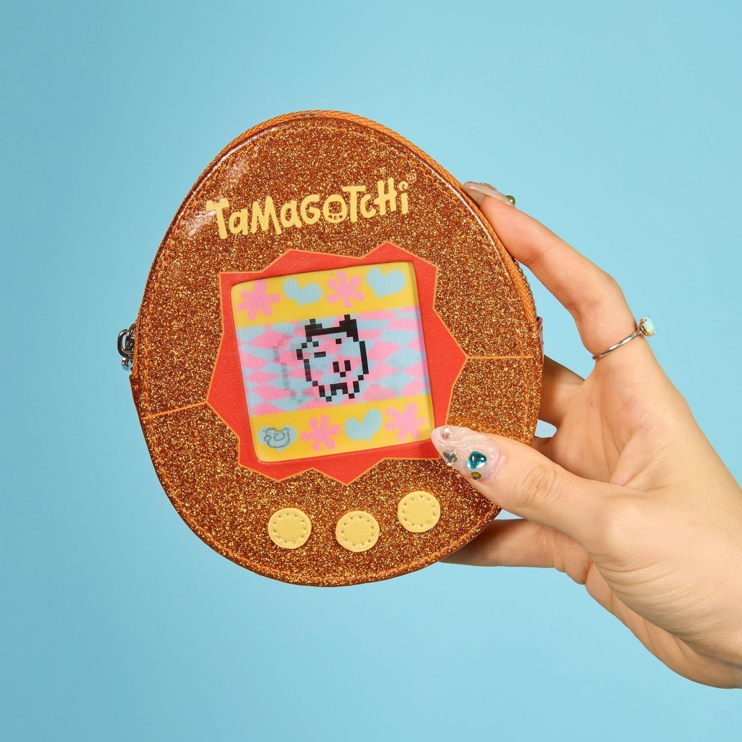 Pouch monedero Tamagotchi x Cakeworthy Naranja