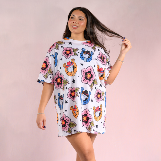 Shirt Dress vestido playera blusón unisex Squishmallows x Cakeworthy