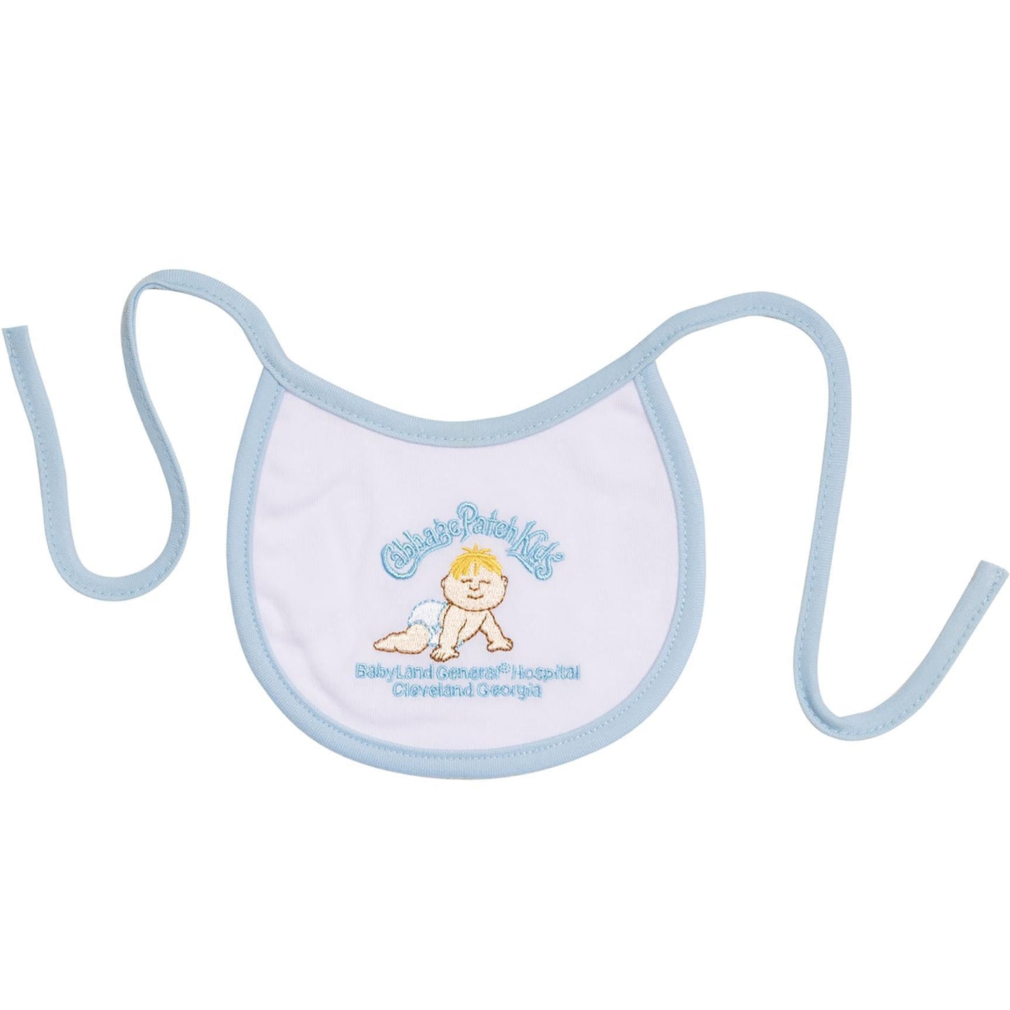 Babero Bordado Cabbage Patch original Hospital Babyland
