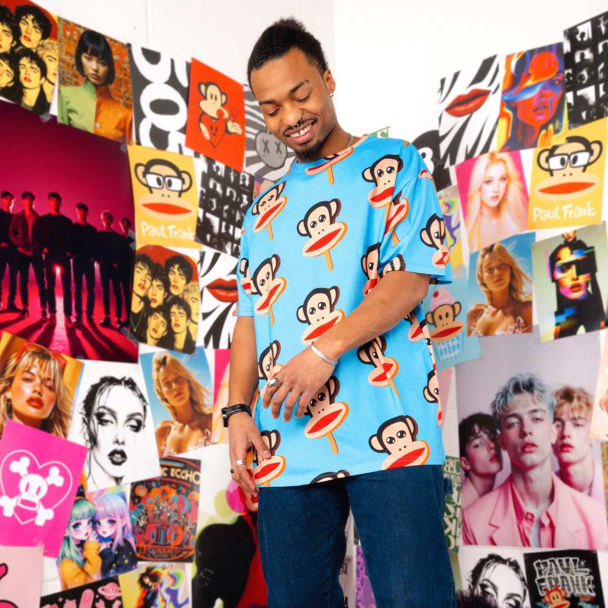 Dress Shirt blusón Vestido Unisex Paul Frank x Cakeworthy