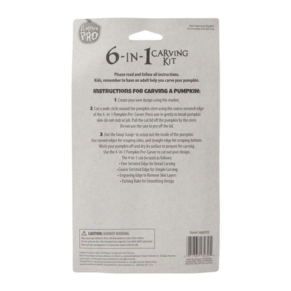 Set excavadora para calabaza pumpkin caring Halloween