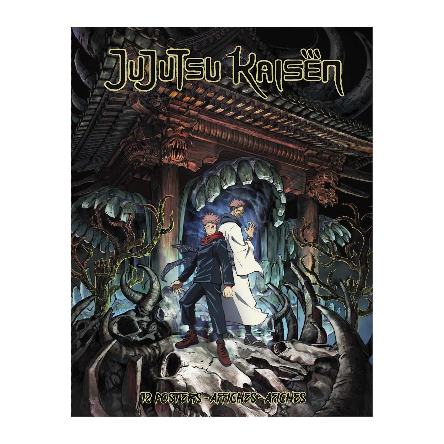 Libro de 12 posters Jujutsu kaisen tamaño carta