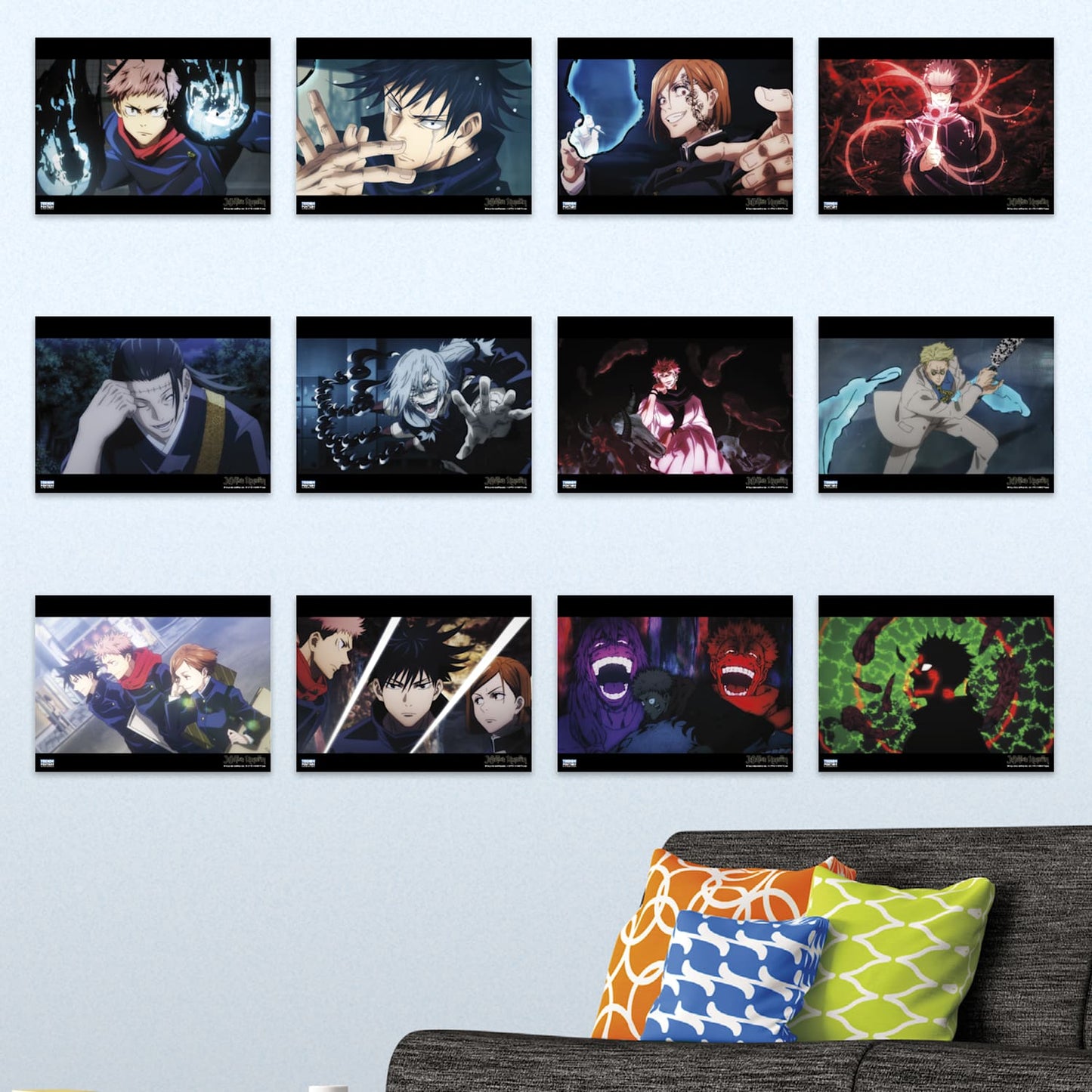 Libro de 12 posters Jujutsu kaisen tamaño carta