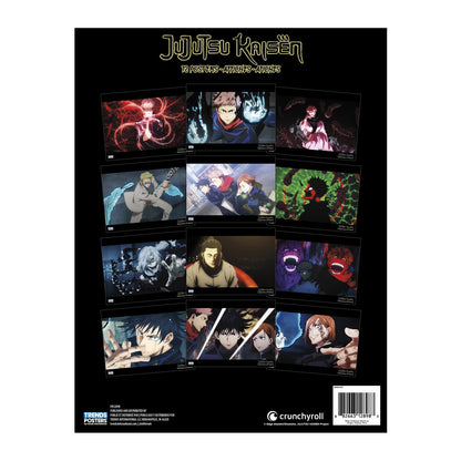 Libro de 12 posters Jujutsu kaisen tamaño carta