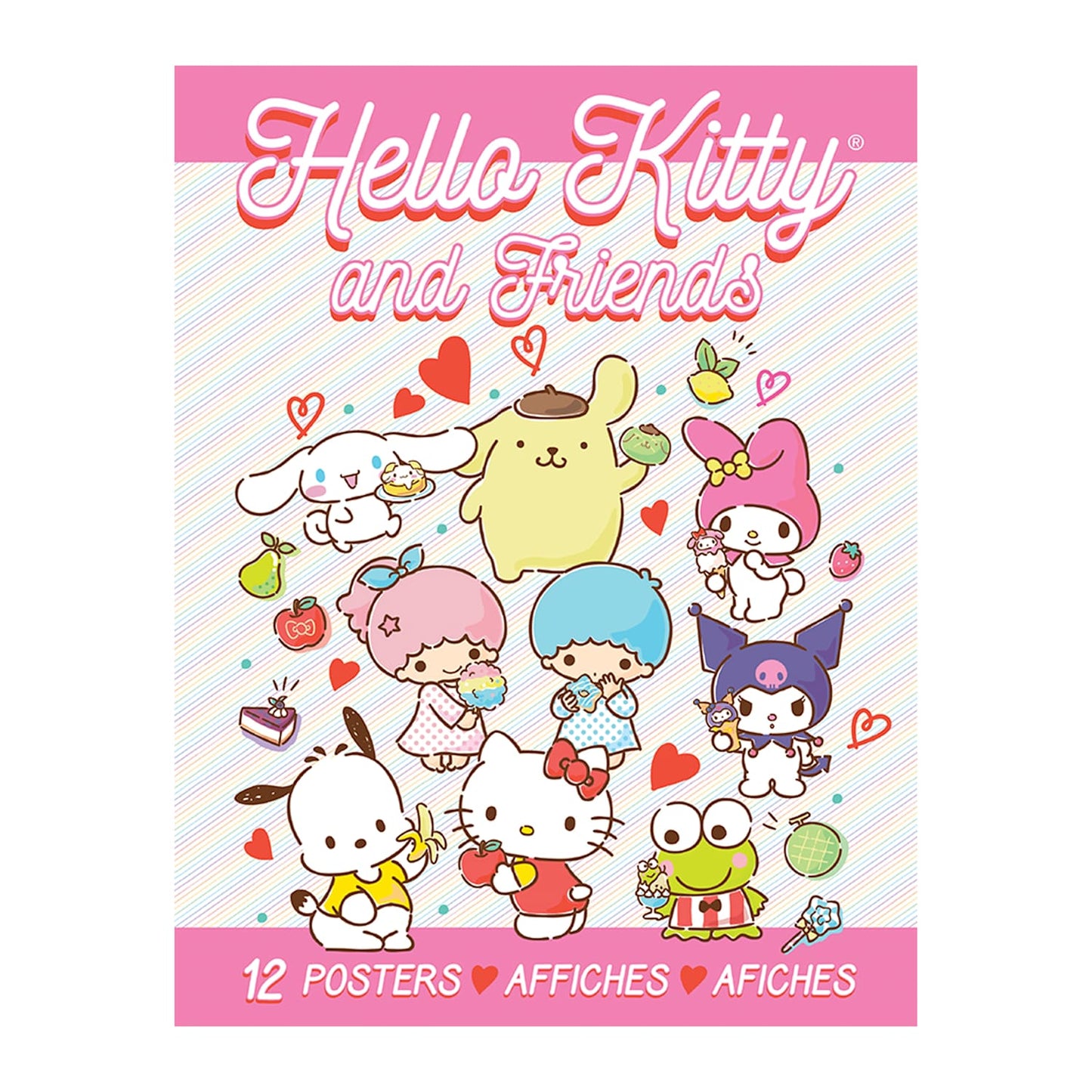Libro de 12 posters Hello Kitty and friends tamaño carta