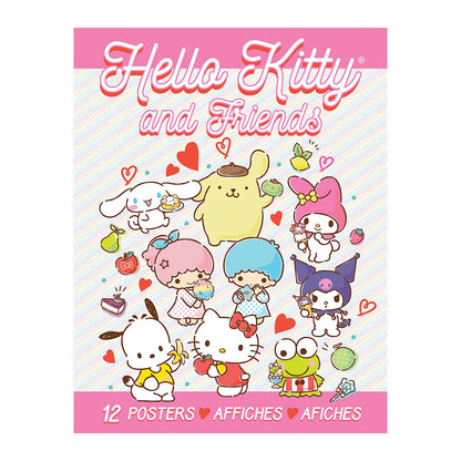 Libro de 12 posters Hello Kitty and friends tamaño carta