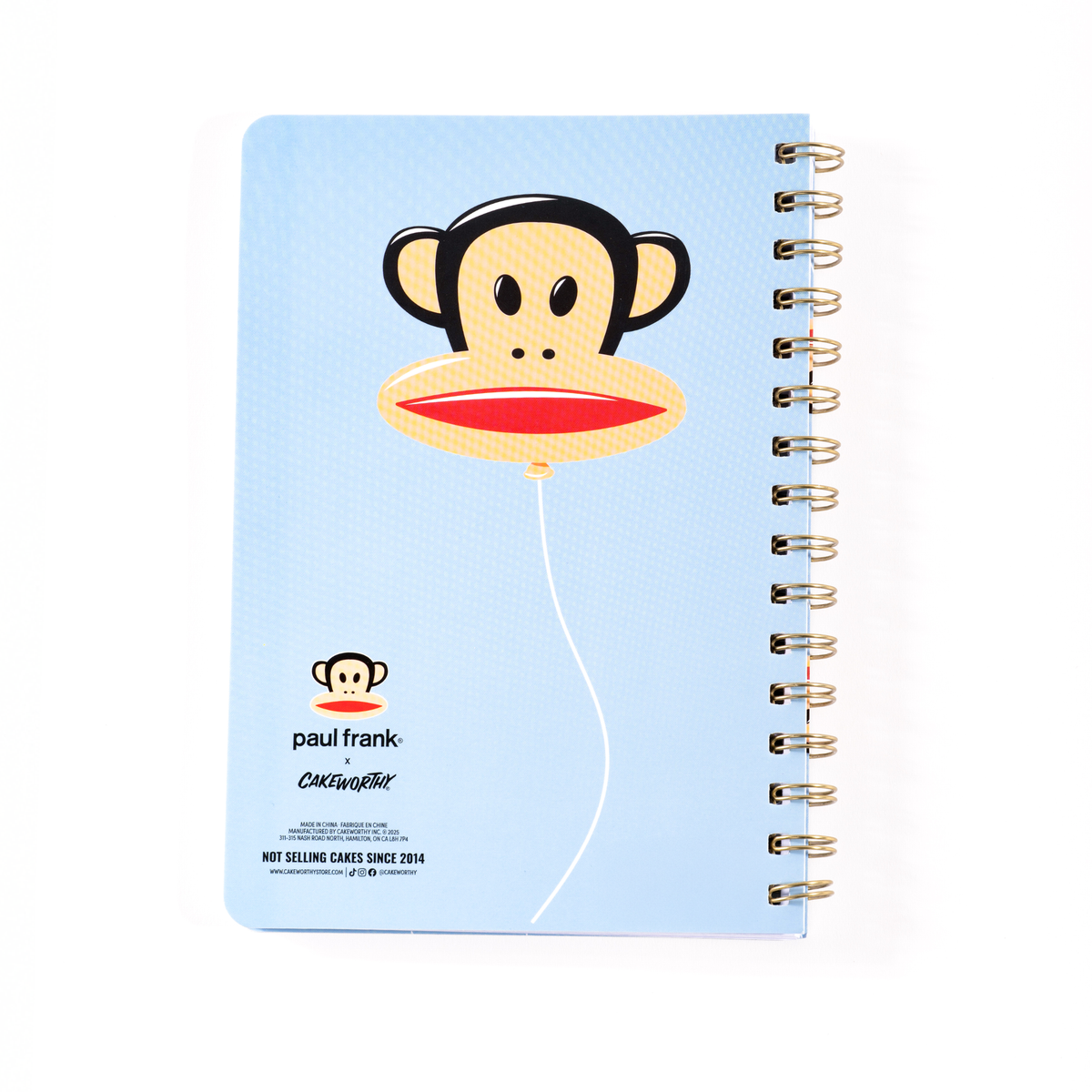 Paul Frank x Cakeworthy libreta bolsillo Julius
