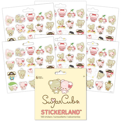 Block de Stickers Sugar Cubs 120 stickers 6 hojas