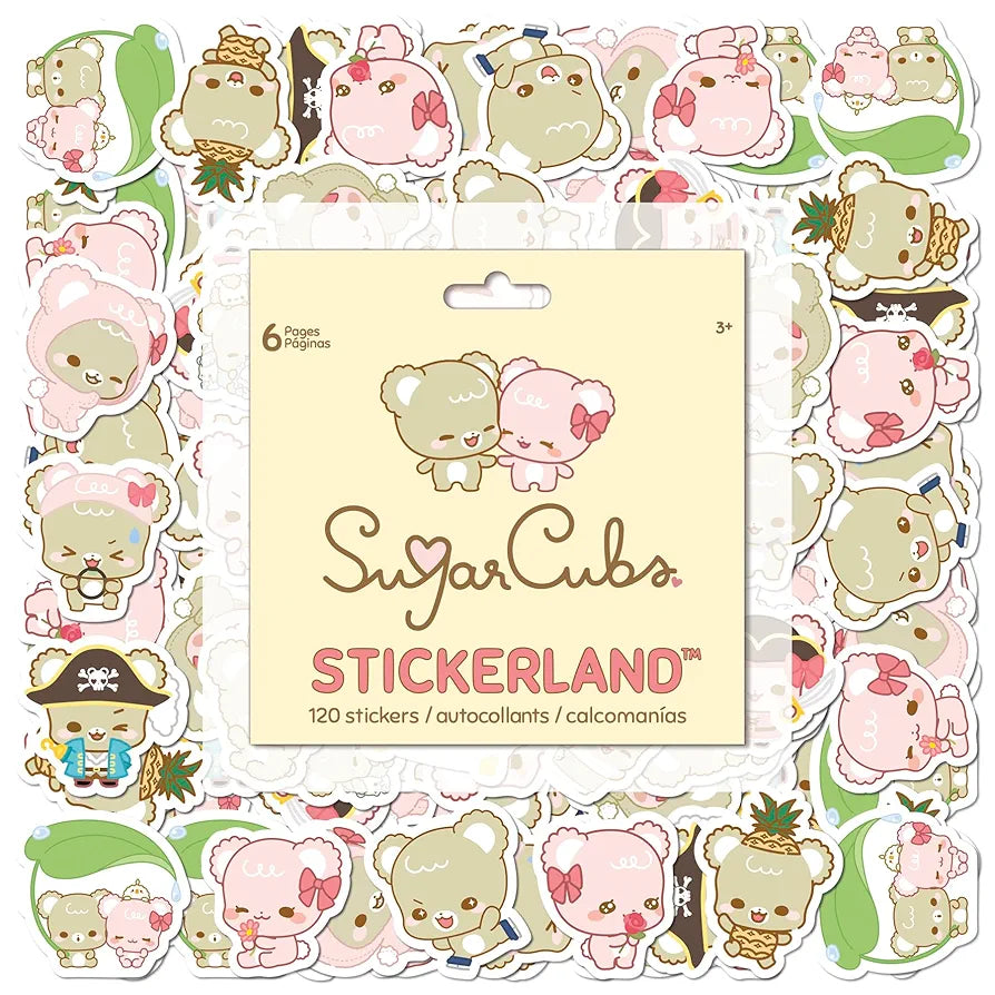 Block de Stickers Sugar Cubs 120 stickers 6 hojas