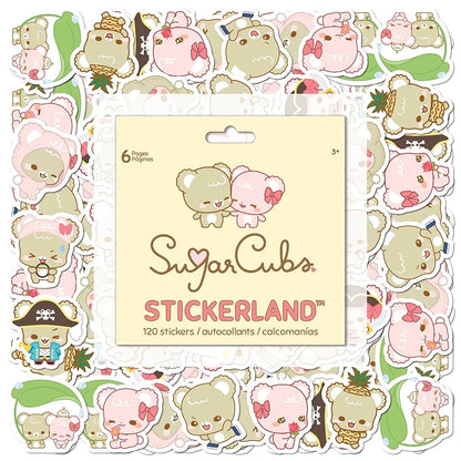 Block de Stickers Sugar Cubs 120 stickers 6 hojas