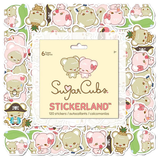 Block de Stickers Sugar Cubs 120 stickers 6 hojas