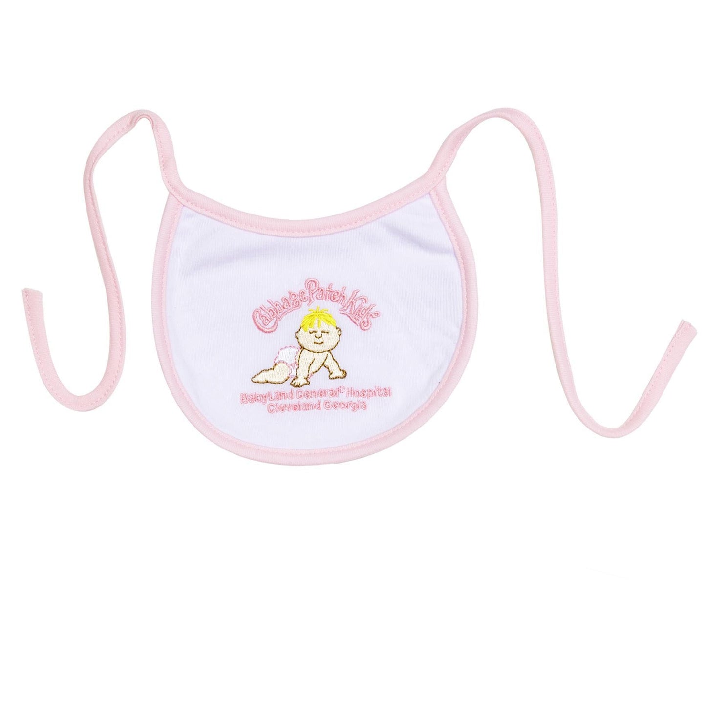 Babero Bordado Cabbage Patch original Hospital Babyland