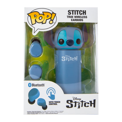 Audífonos inalámbricos earbuds Funko Estuche Recargable Stitch