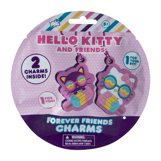 Llaveros charms Hello Kitty and friends BFF sorpresa blind bag (1 paquete con 2 llaveros vinyl)