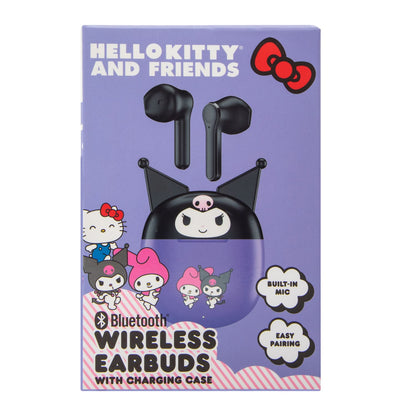 Audífonos inalámbricos Bluetooth con estuche cargador Sanrio original licencia