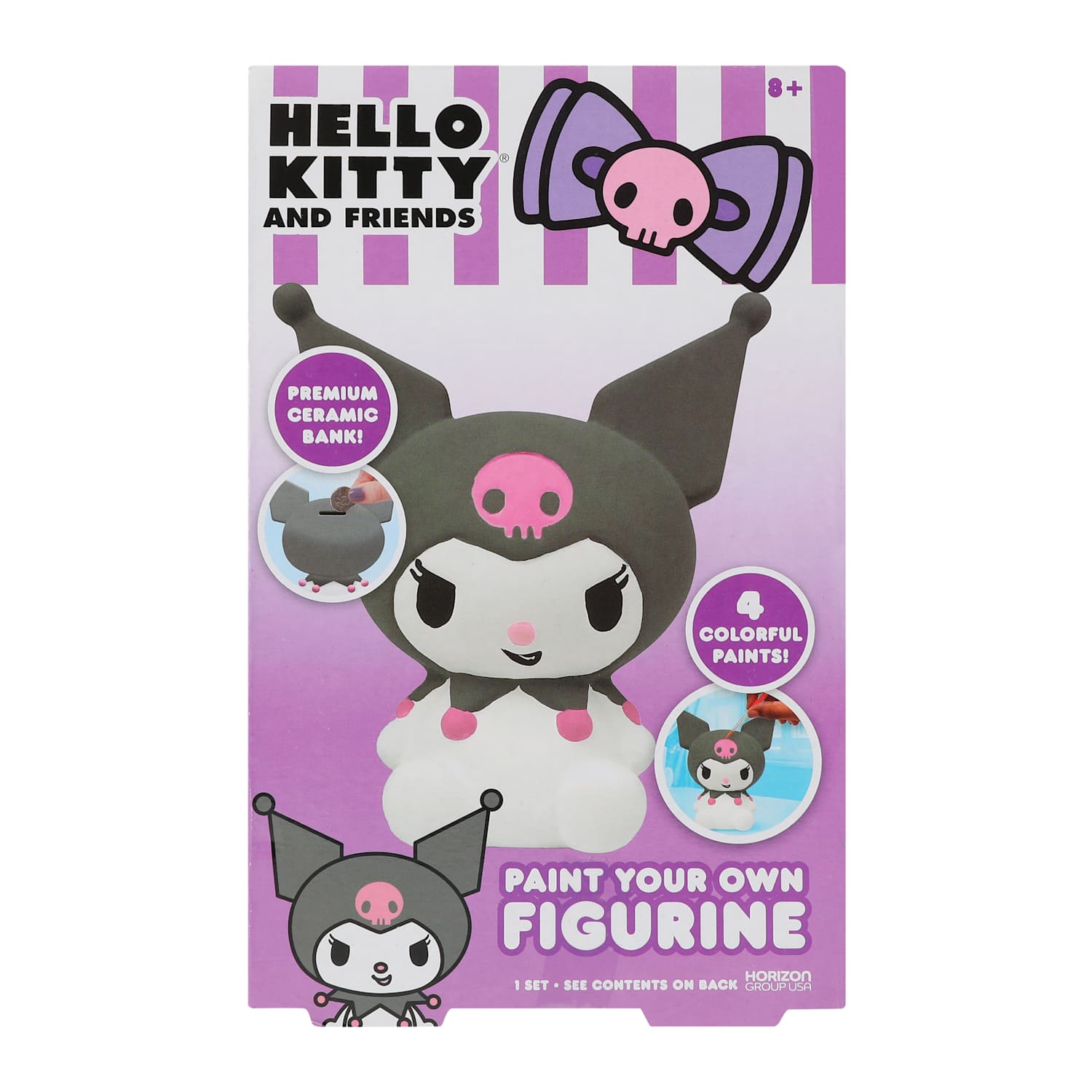 Alcancía Cerámica para Pintar Hello Kitty and friends Kuromi DIY