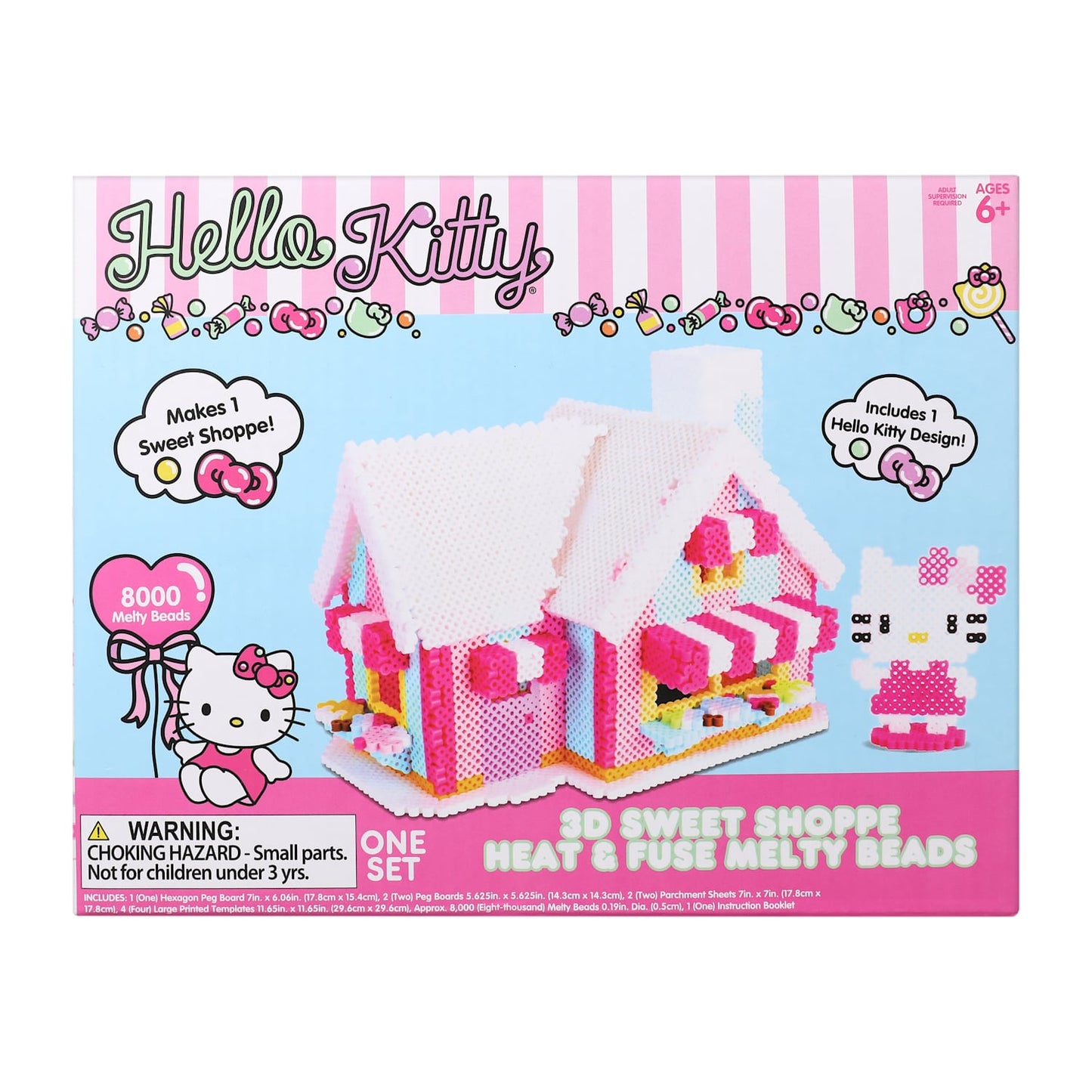 Mega Set de construcción Cuentas Termofusibles Sanrio Hello Kitty and Friends Sweet Shoppe 3D DIY