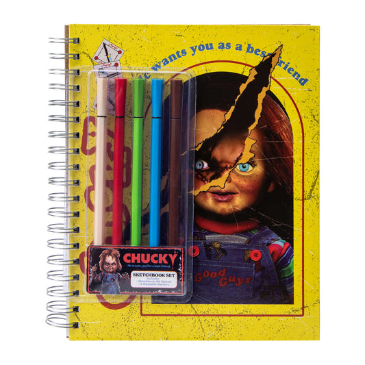 Sketch book Cuaderno Para dibujo con plumones (pasta dura) Halloween Chucky