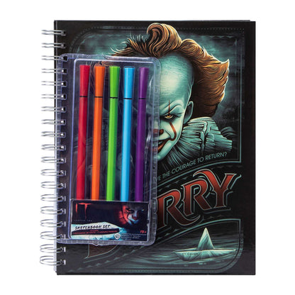 Sketch book Cuaderno Para dibujo con plumones (pasta dura) Halloween It Pennywise