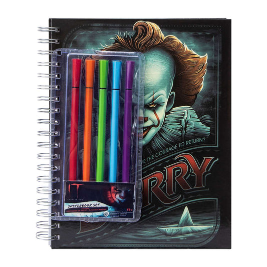 Sketch book Cuaderno Para dibujo con plumones (pasta dura) Halloween It Pennywise