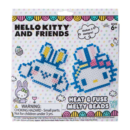 Set cuentas termo fusibles Sanrio Kitty y Cinnamoroll