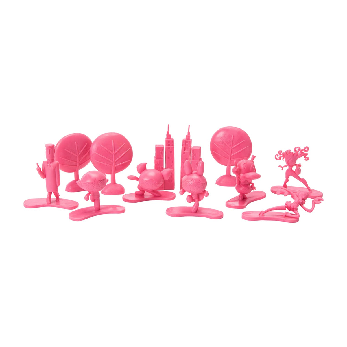 Set de mini Figuras de plástico Chicas super poderosas Powerpuff Girls