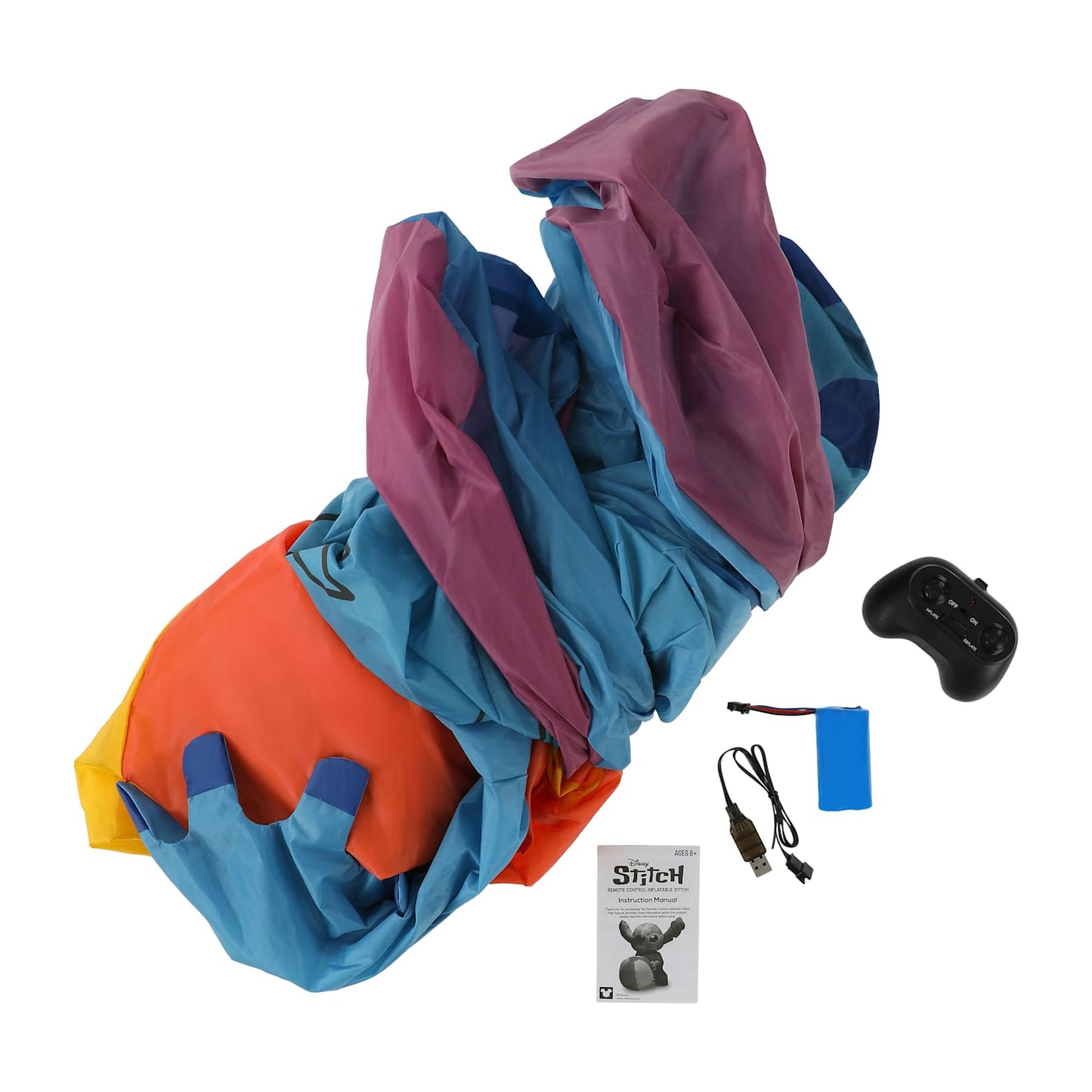 Stitch inflable control remoto 1.20 mts aprox