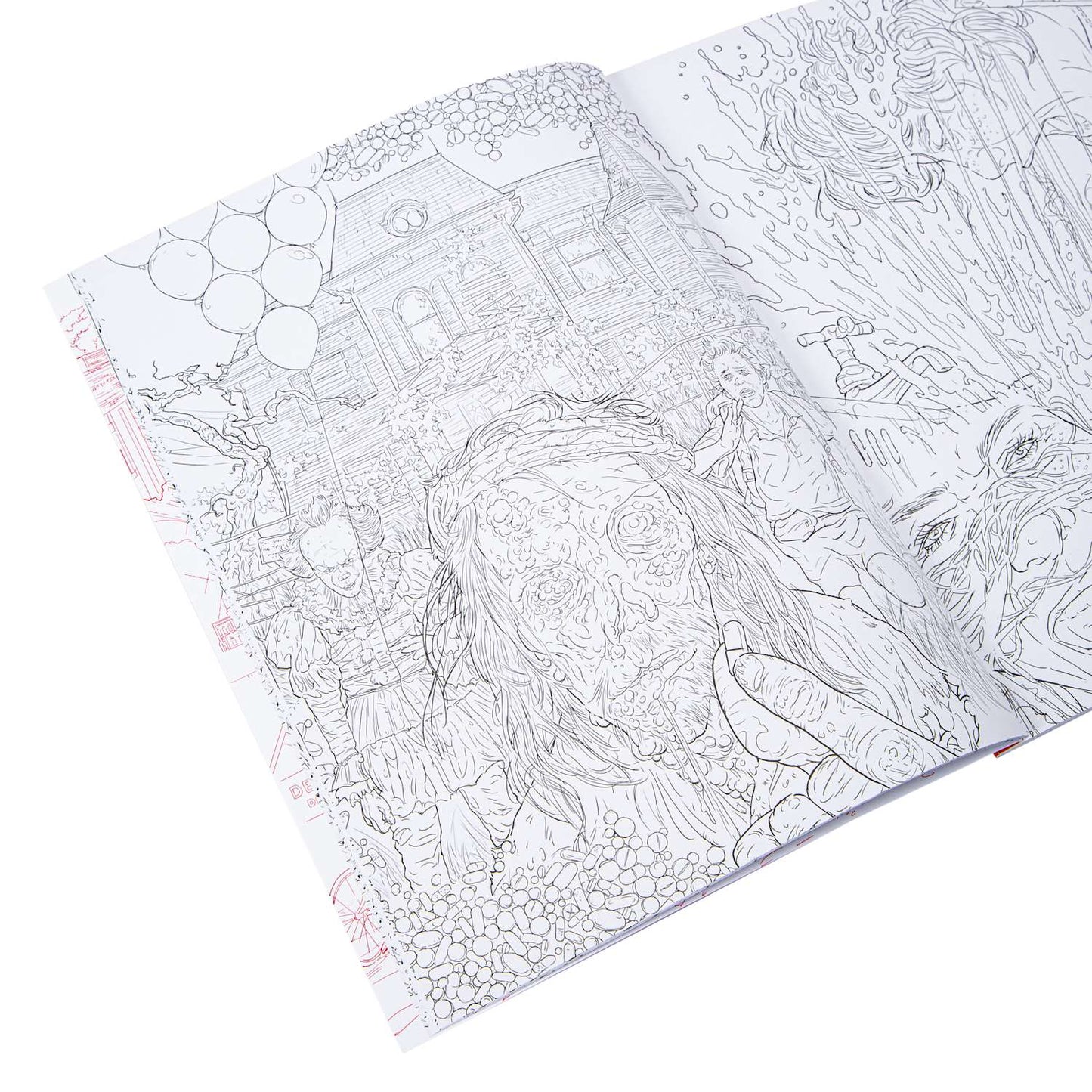 Libro para colorear Pennywise IT Halloween DIY