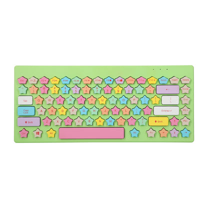 Teclado inalambrico estrellas