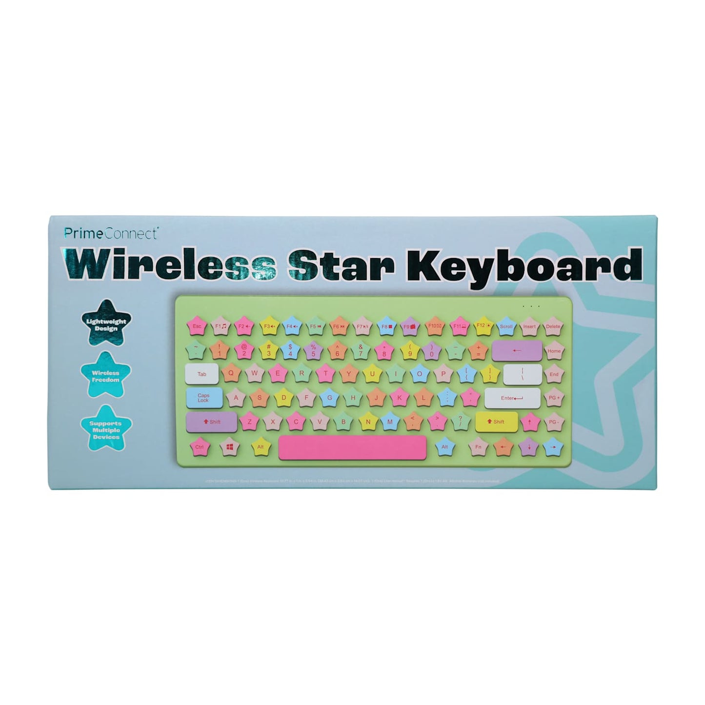 Teclado inalambrico estrellas