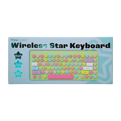 Teclado inalambrico estrellas