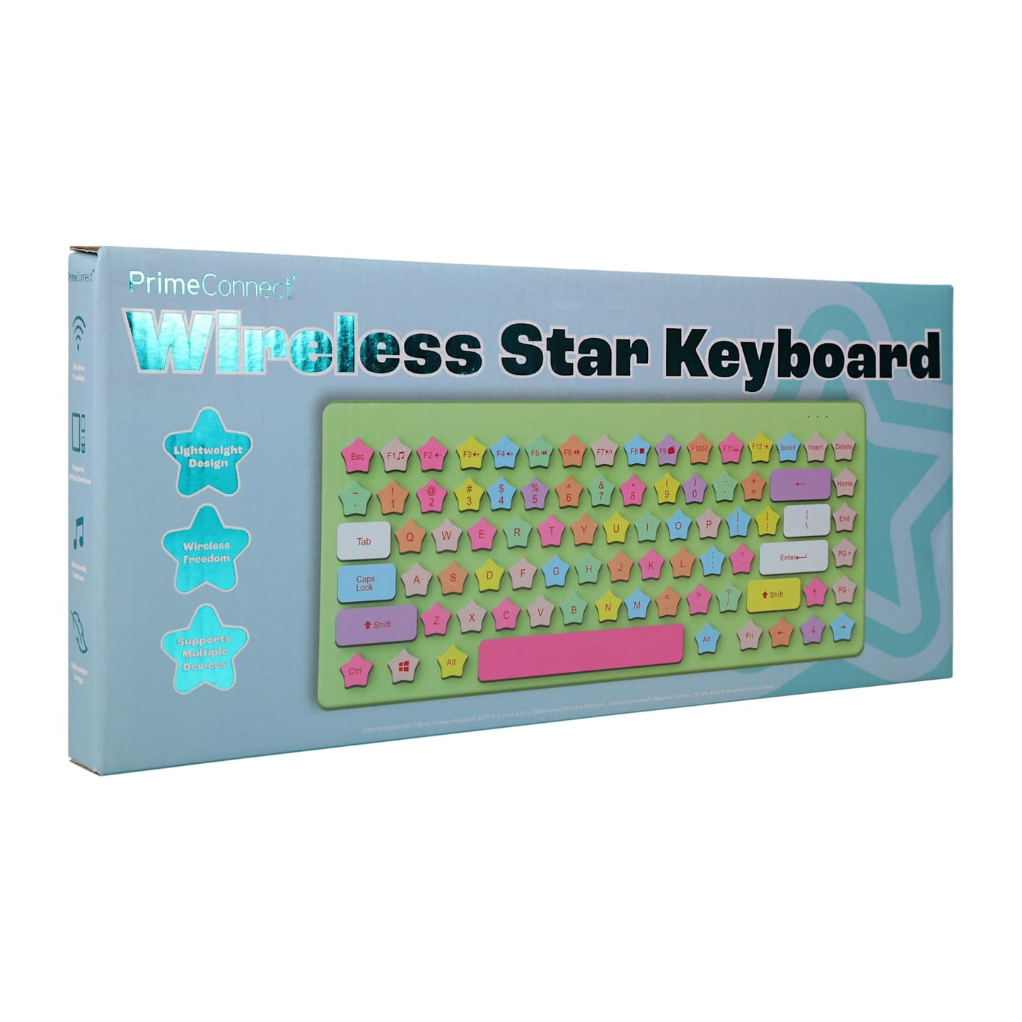 Teclado inalambrico estrellas