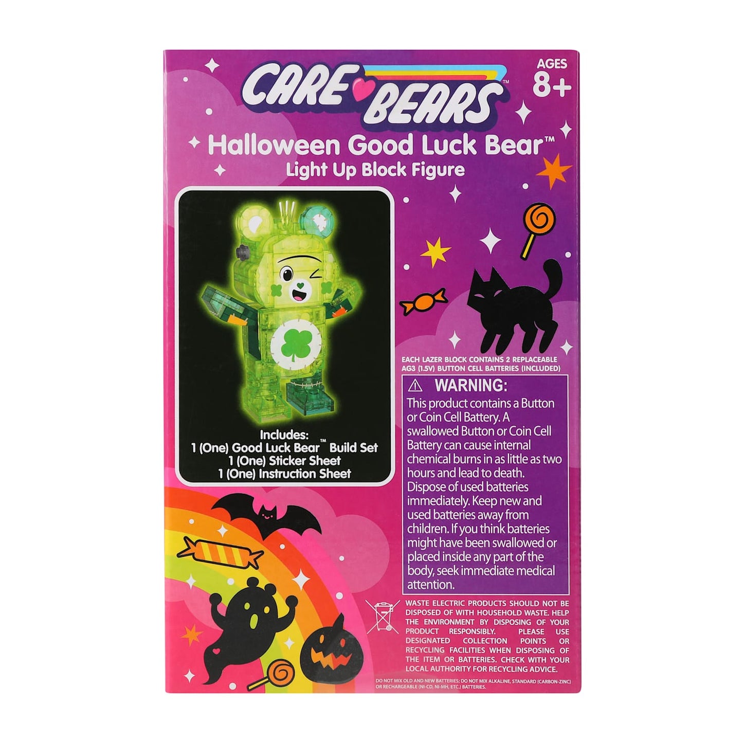 Care Bear Halloween Good luck Frankenstein set de construcción blocks DIY con led