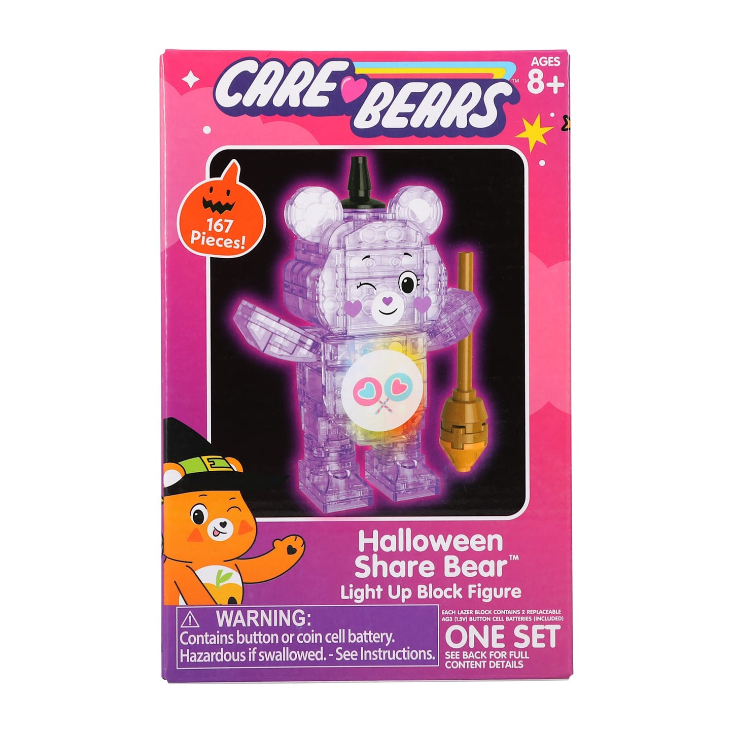 Care Bear Halloween Share bear Bruja set de construcción blocks DIY con led