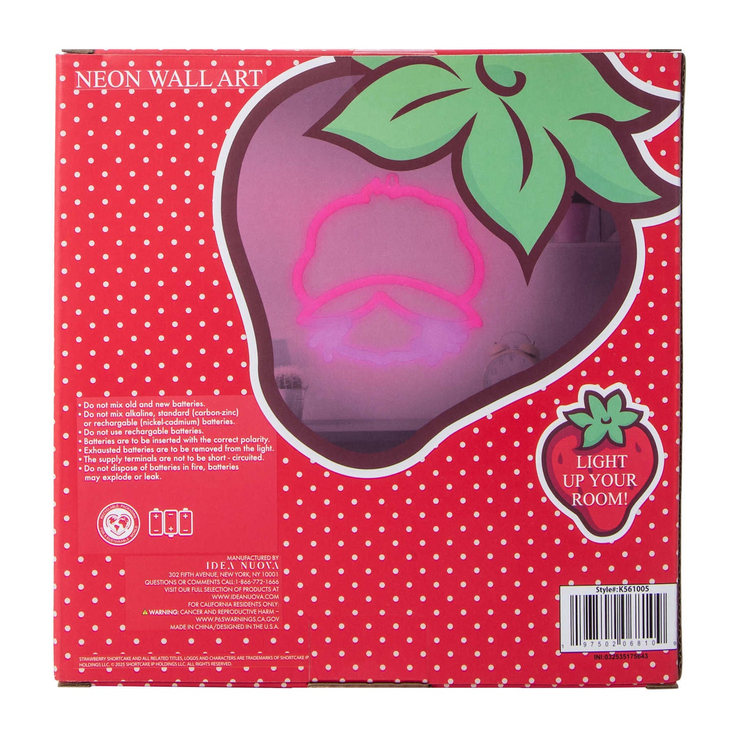 Rosita Fresita Strawberry Shortcake letrero Luz neon led