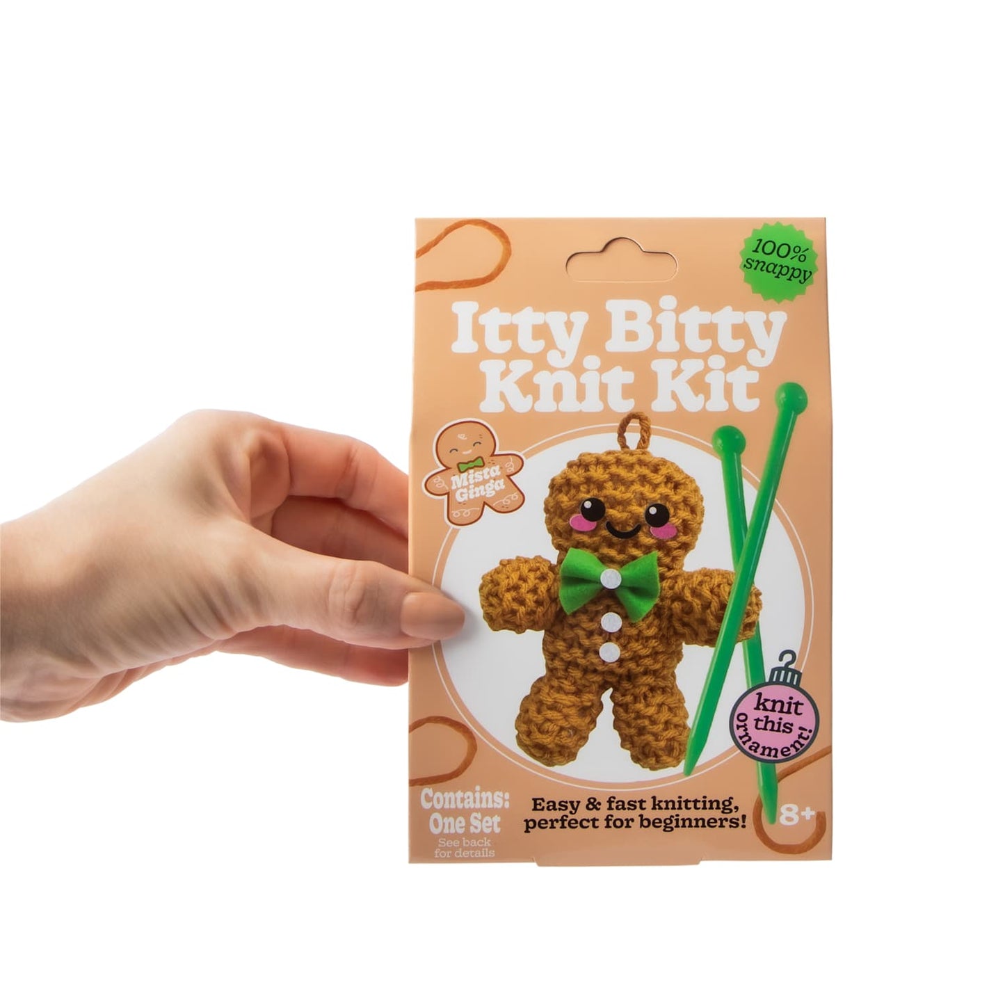 Itty Bitty DIY kit de crochet muñeco de jengibre