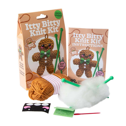 Itty Bitty DIY kit de crochet muñeco de jengibre