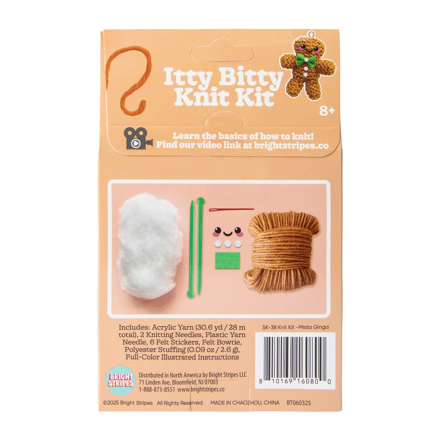 Itty Bitty DIY kit de crochet muñeco de jengibre