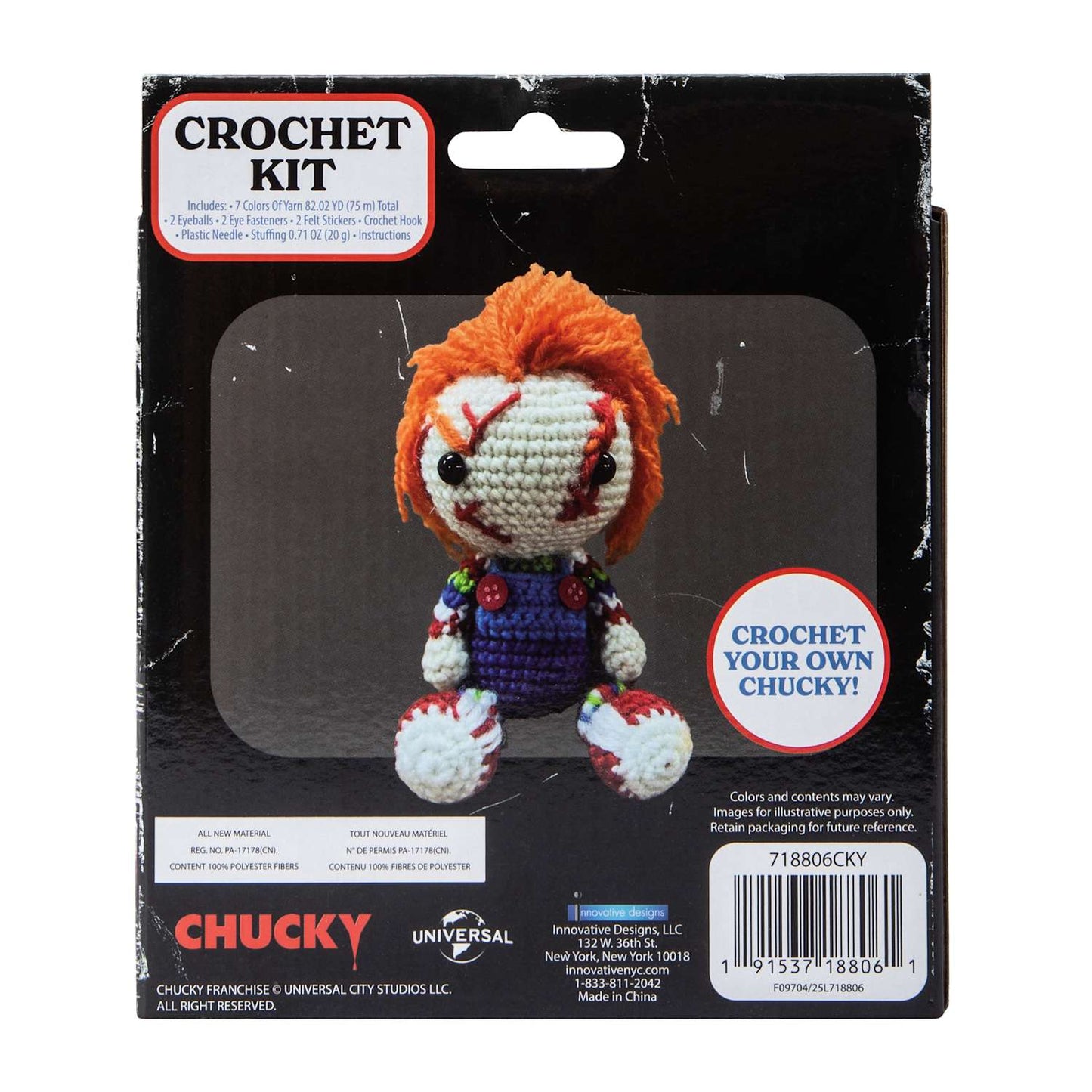 DIY kit de crochet para tejer Chucky Horror