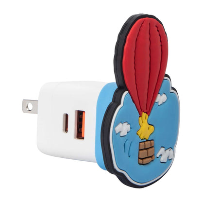 Snoopy Woodstock cargador de pared 75 aniversario