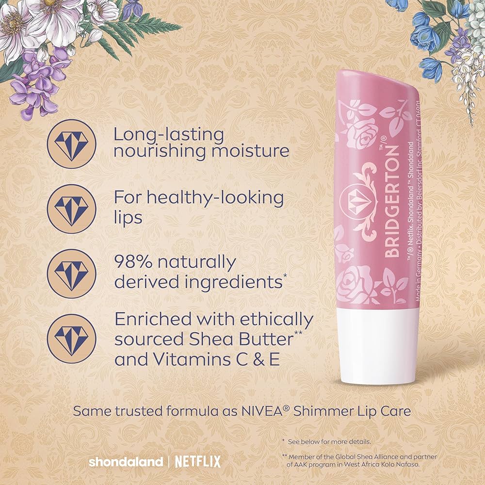 Bridgerton Nivea Labello balm Rose Meringue
