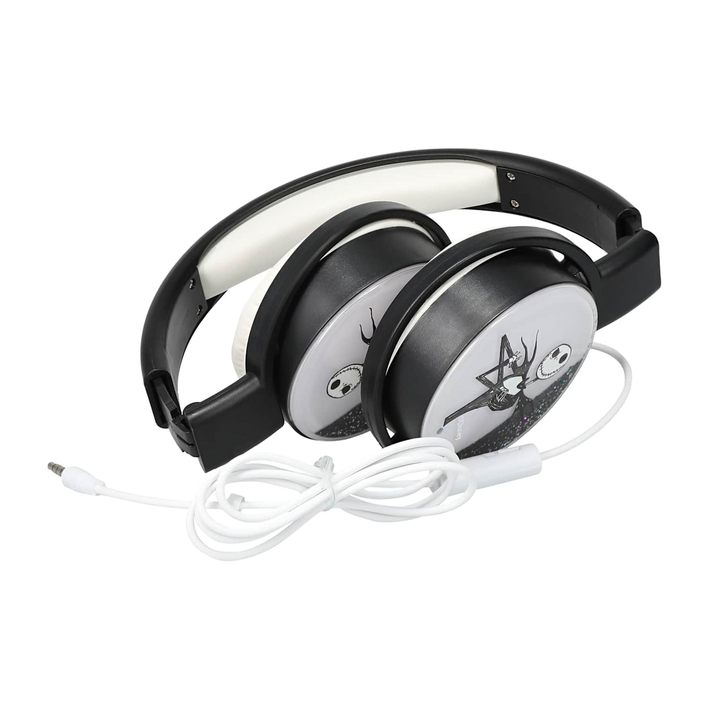 Audífonos alámbricos ajustables con glitter Nightmare Before Christmas